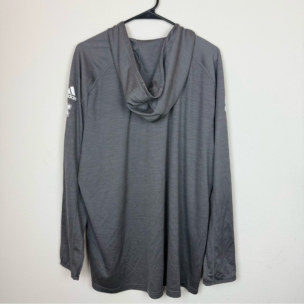 adidas Gray UMass Long Sleeve Tee - Picture 3 of 10